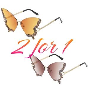 Elegant Gold and Brown Sunglasses